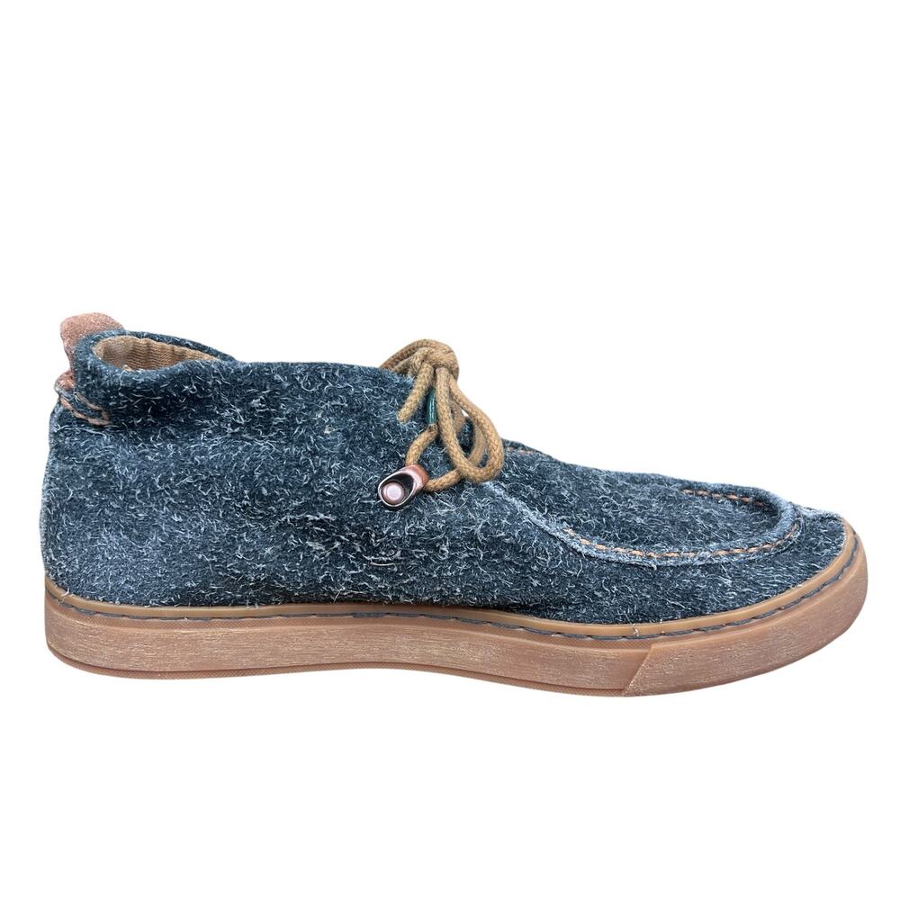 Satorisan Mens Gray Textured Wool Chukka Boots Size 43 US 9.5 - Picture 4 of 10